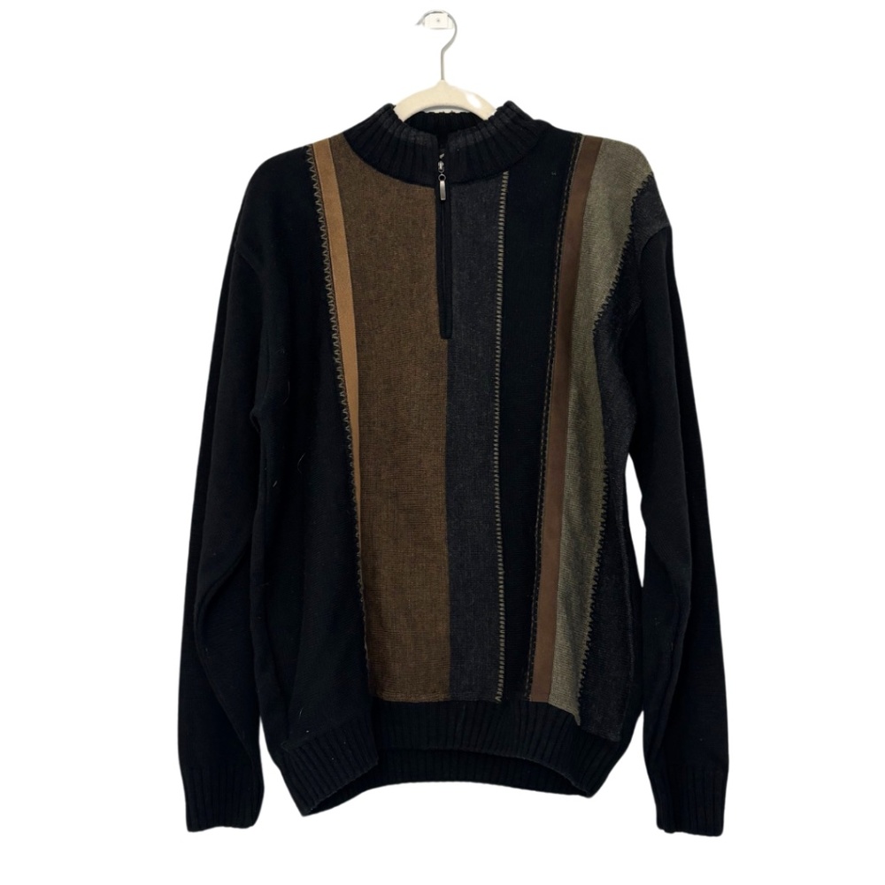 Vintage Mens Quarter Zip Tosani Canada Sweater